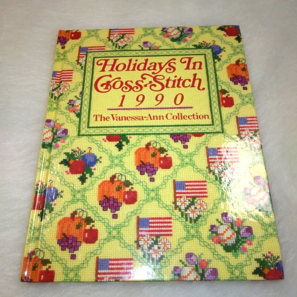 BOOK Counted Cross Stitch Book Holidays In Cross Stitch 1990 Vanessa Ann…